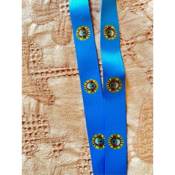 Official Guns N’ Roses Label Promo Lanyard Blue New and never Used slash axl - Picture 2 of 4